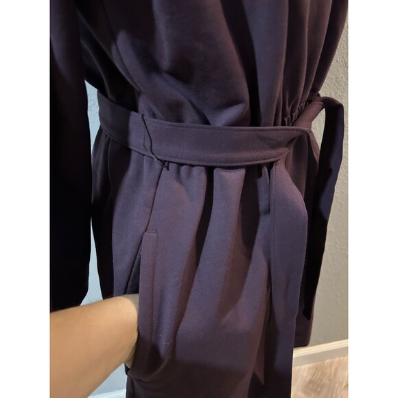 DULUTH Women’s NWOT Plum Long Sleeve Dress size XL Boat Neck Elegant Tie Waist - Picture 3 of 9